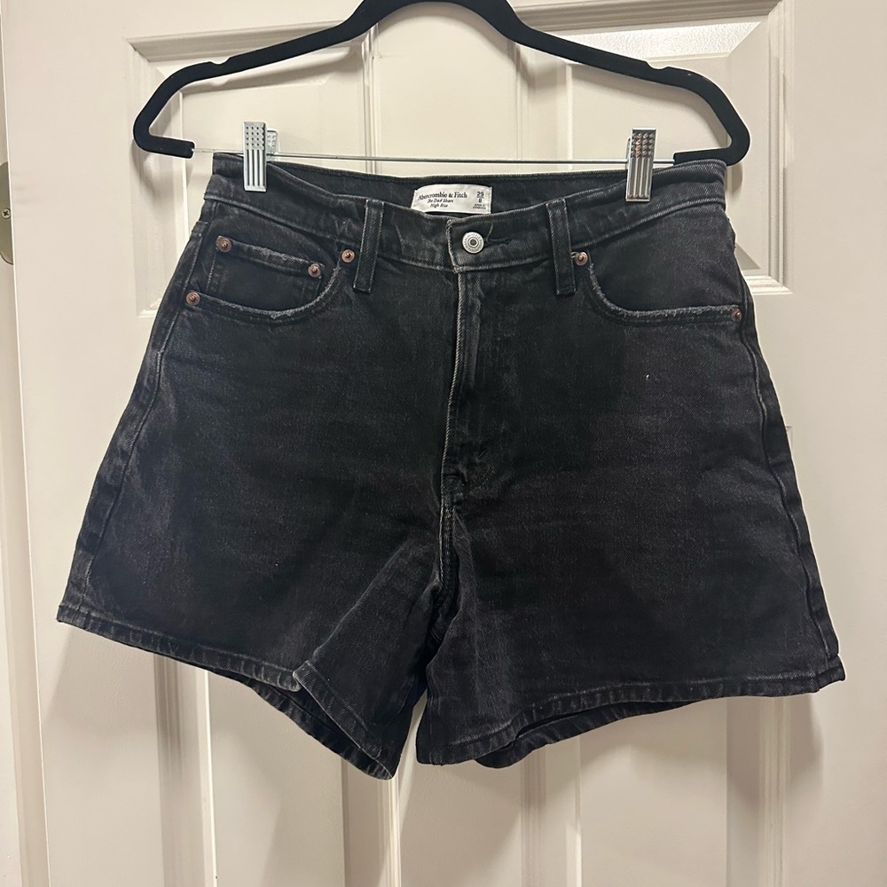 Abercrombie & Fitch Black Jean Shorts